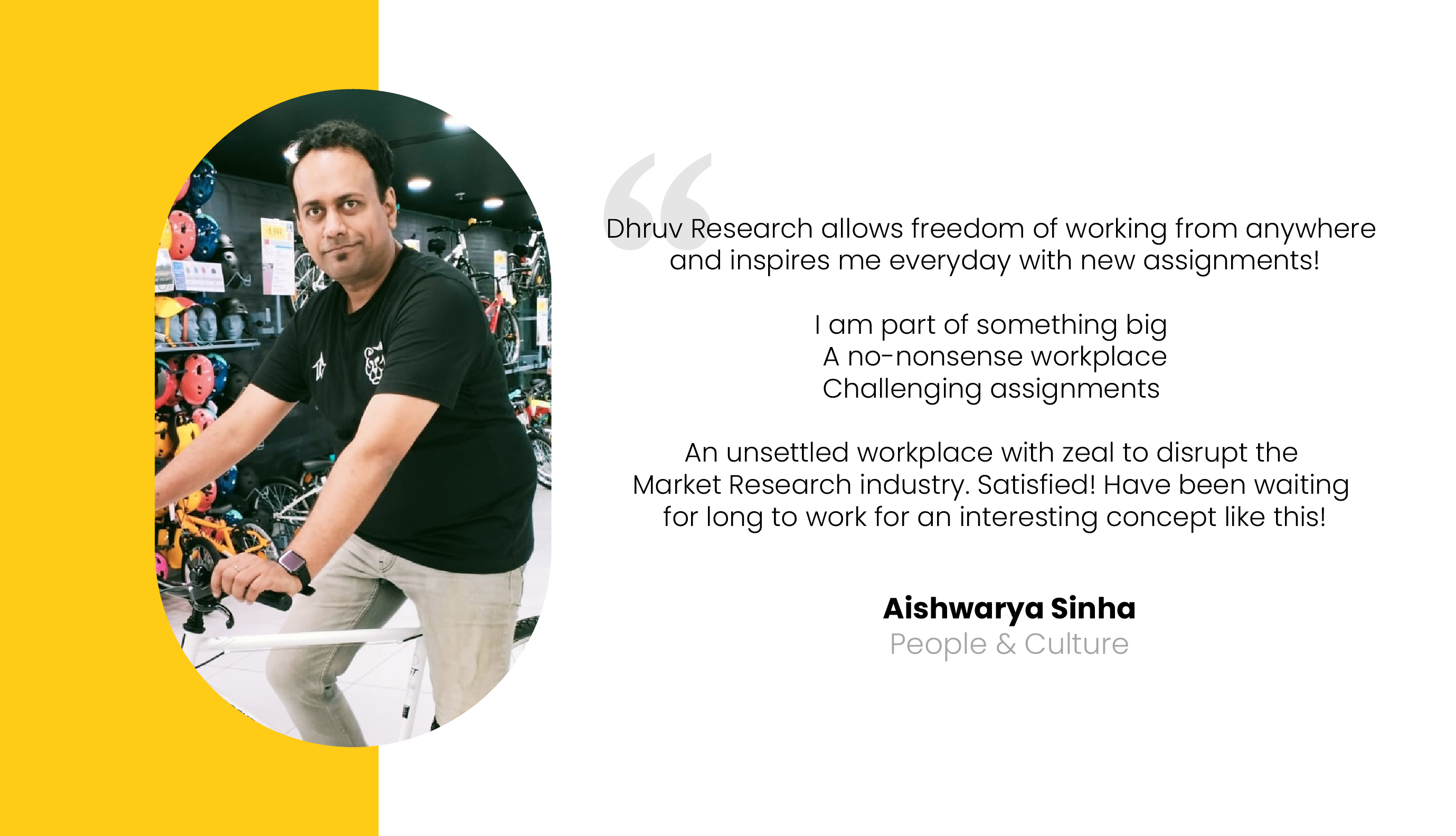 Employee Testimonial, Life at Dhruv Research, Dhruv Jobs